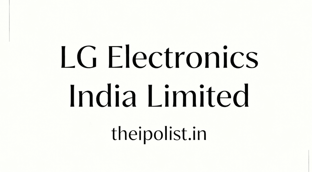 LG Electronics India Limited IPO - Most Awaiting IPO